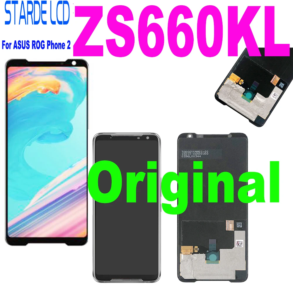 Оригинальный ЖК дисплей для ASUS ROG Phone 2 Phone2 phoneii ZS660KL AMOLED 6 59 дюйма экран + сенсорная