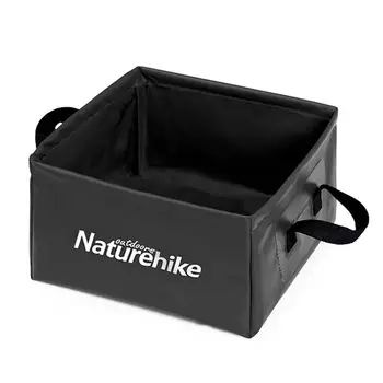 

13L Outdoor Folding Square Bucket Large Capacity Portable Camping Bucket Travel Multifunctional Storage Bucket Washbasin