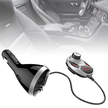 

BT12 Dual-USB Bluetooth FM Transmitter Audio Car Mp3 Player Wireless In-Car FM Modulator Handsfree Car with Independent Speaker
