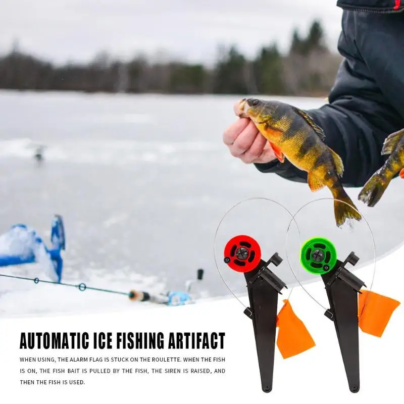 Автоматический наконечник удочки для зимней подледной рыбалки со шпулей
