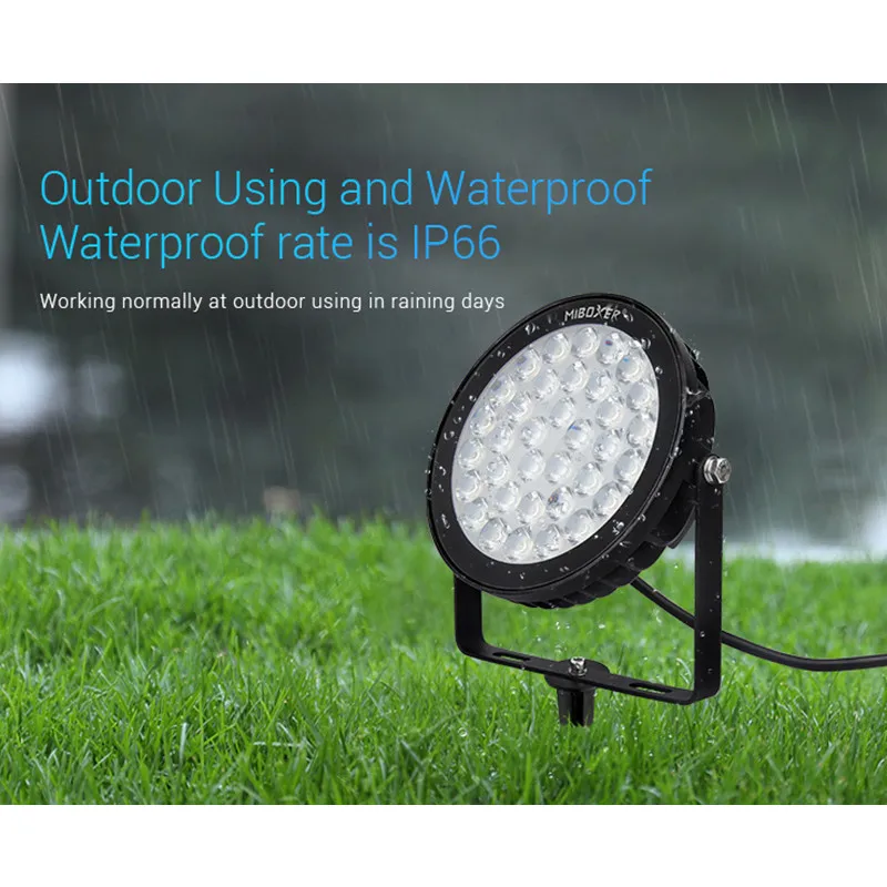 Miboxer 6W RGB+CCT Smart LED Garden Light FUTC04 AC100~240V Waterproof Outdoor Milight FUTC03 FUTC05 RGB+CCT Lawn lamp Lighting