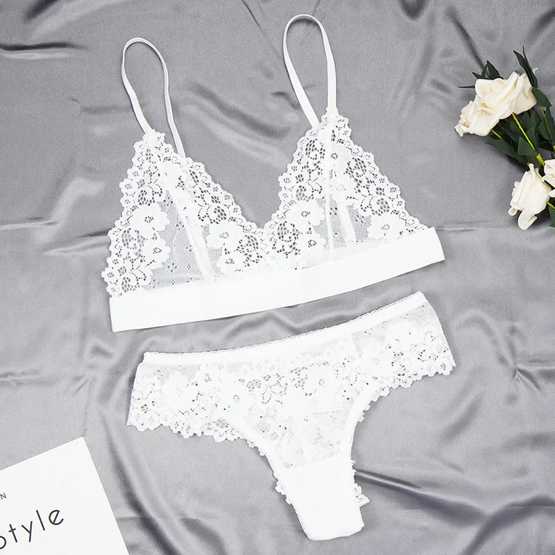 Ultra Thin Transparent Bra Brief Sets