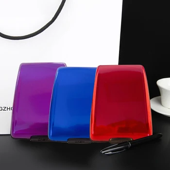 

Aluminum Alloy RFID Credit Bank Card Holder Men Women Wallet Money Bag Multi-function Business Card Purses Pocket
