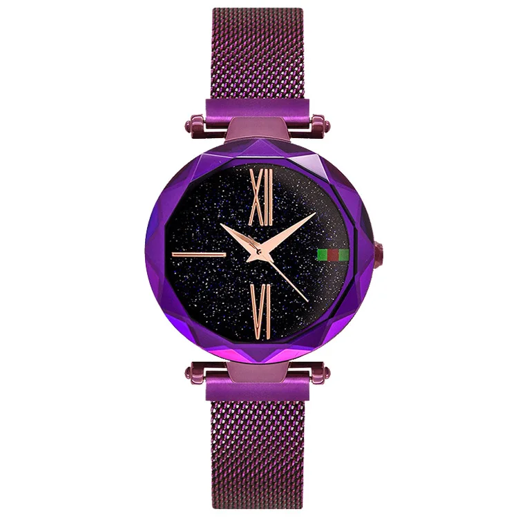 

Douyin Celebrity Style Watch Rome Star Surface Milan Iron Absorption Watch Strap Quartz Movement Popular Lazy Fashionable Watch