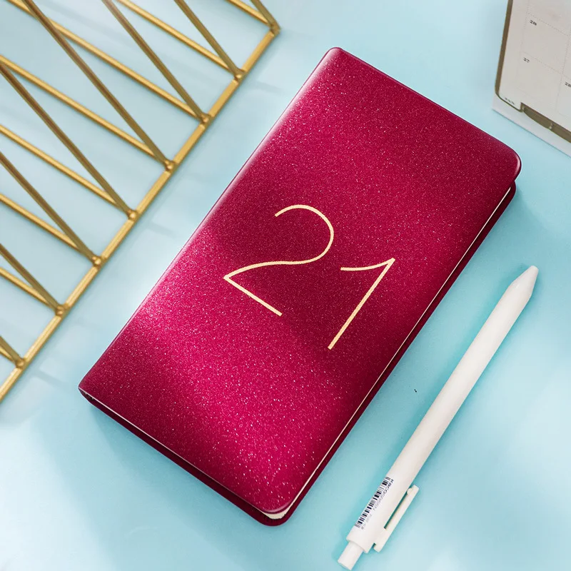 

Agenda 2021 Planner Organizer Small A6 Diary Notebook and Journal 365 Days Daliy Plan Notepad Business School Calendar Note Book