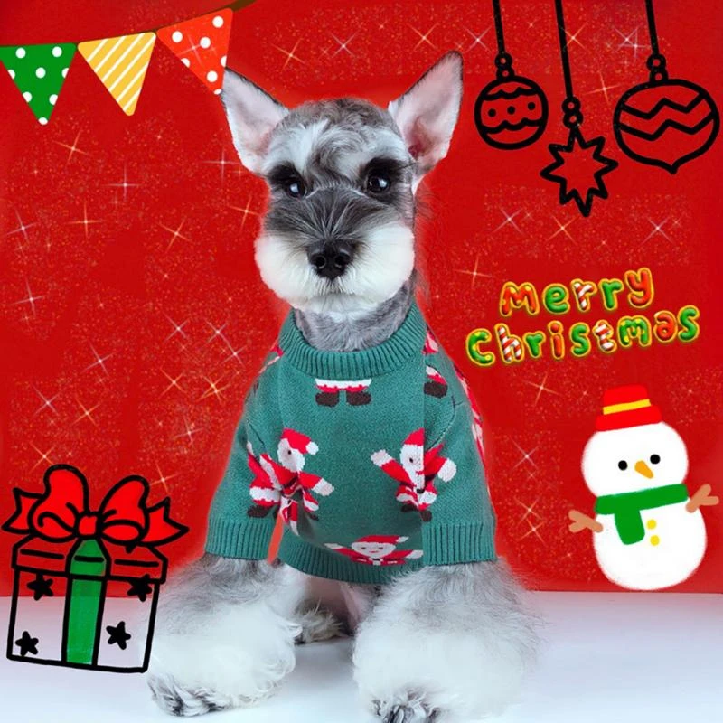 Ropa para suéter cálido de invierno para gato, chalecos, abrigo para mascota, Chihuahua, York, cachorro, lindo, Santa, Elk, para gatos| - AliExpress