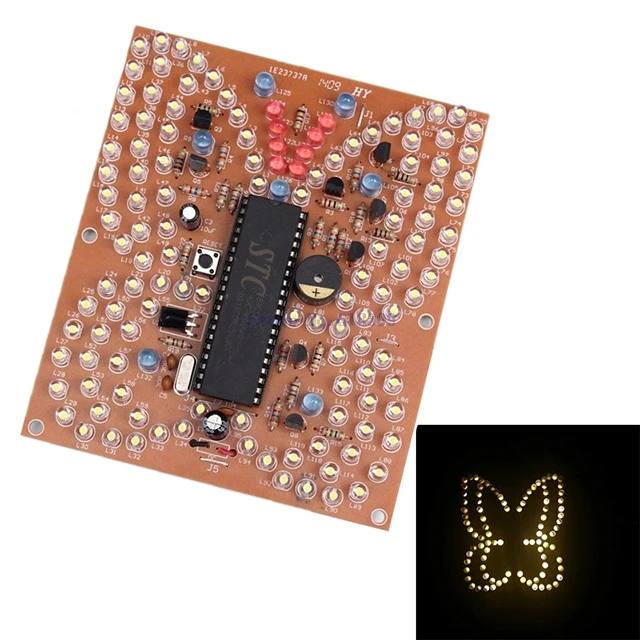 

A7-- Music Butterfly Shape White LED Lighting Fun Electronic Production Suite Test Exam Matching Remote Controller