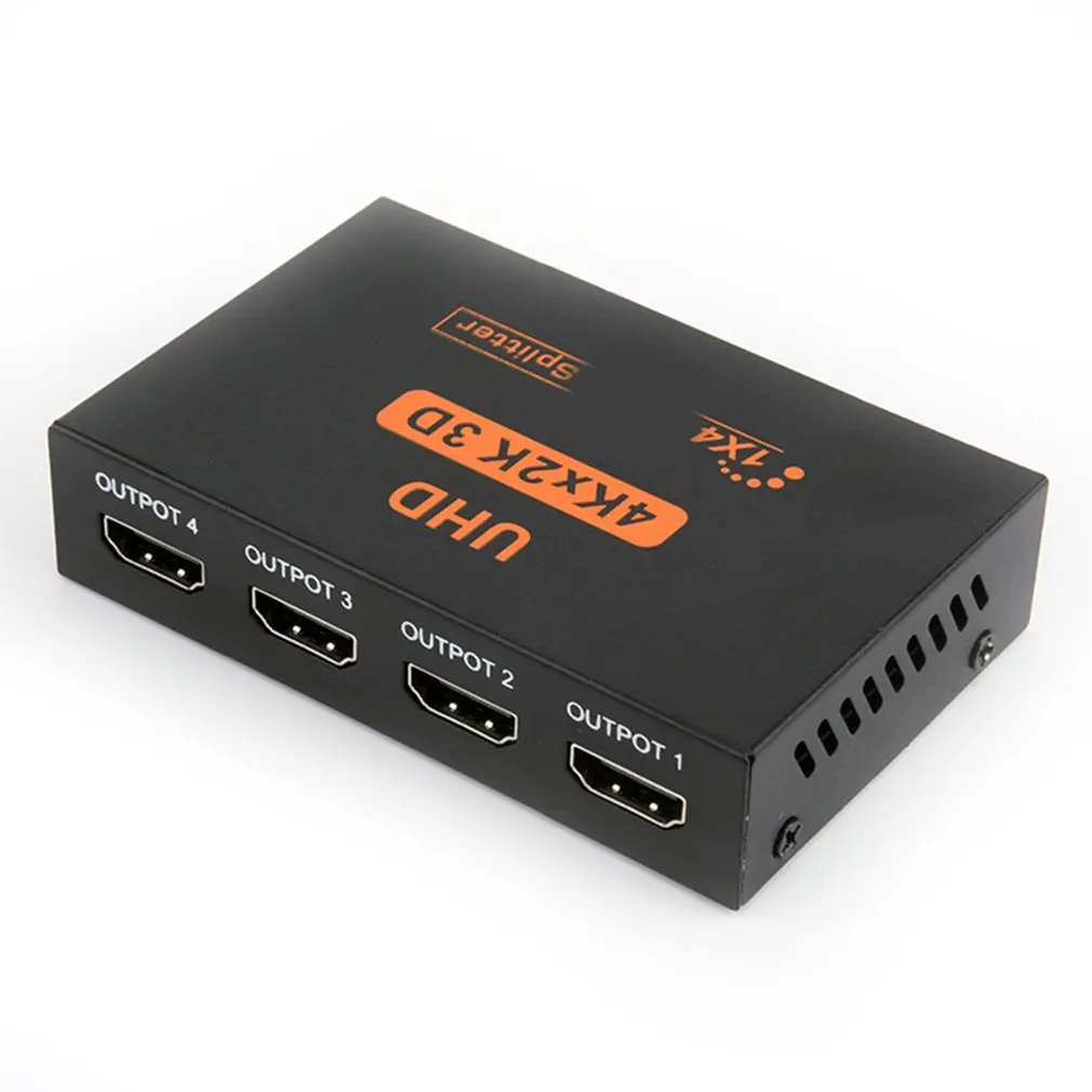 4K HDMI-совместимый сплиттер 1x4 1x2 Full HD 1080P видео переключатель 1 в 4 Выход Усилитель