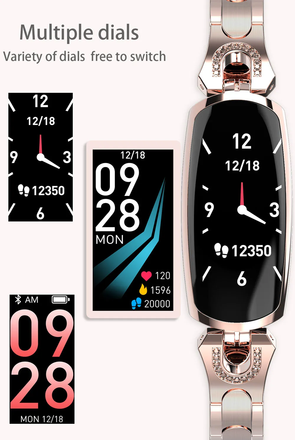 AK16 Смарт-часы для женщин IP67 Водонепроницаемый трекер сердечного ритма для Android IOS Телефон фитнес-браслет спортивные умные часы