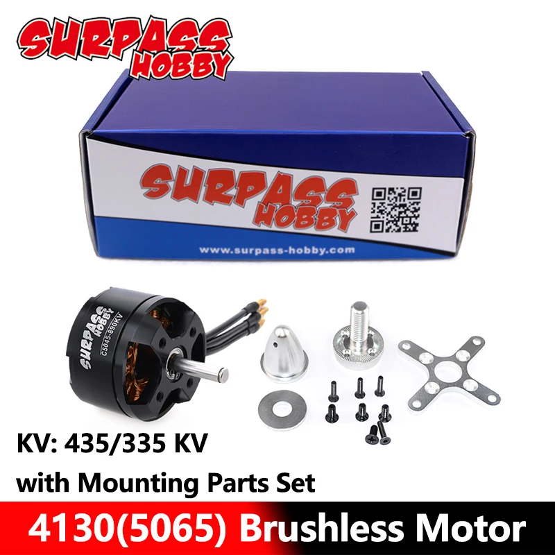 

Surpass Hobby 4130(5065) Brushless Motor C5065 435KV 335KV for Airpalne Aircraft Multicopters RC Plane Helicopter
