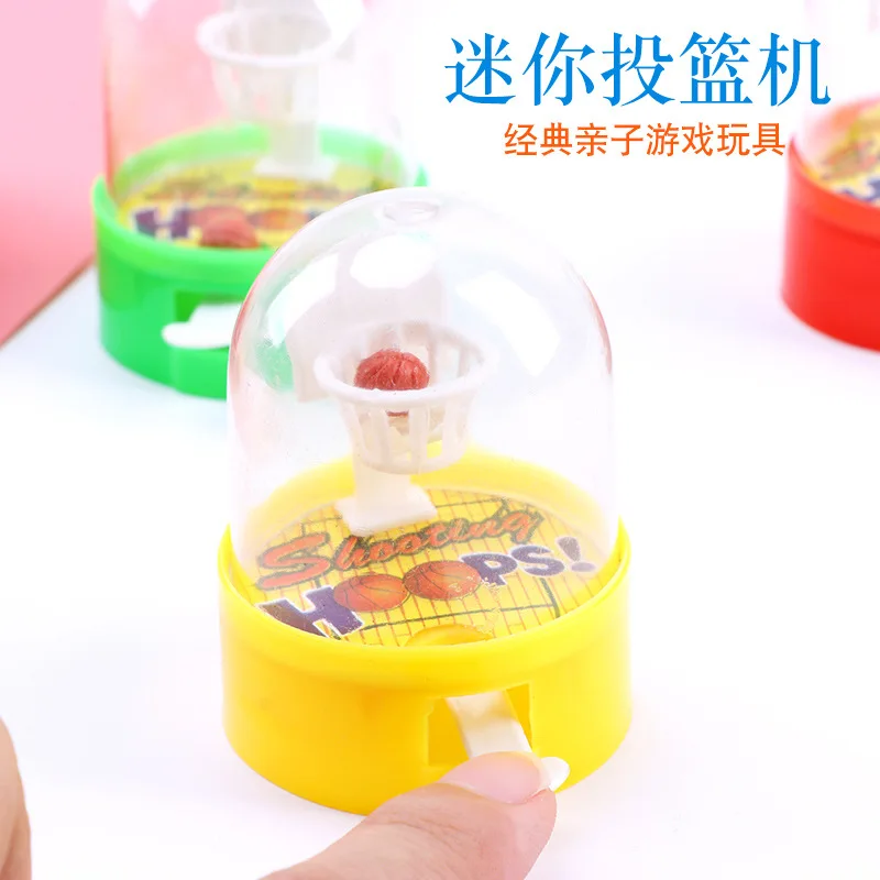 

10 pcs Cute Mini Basketball Machine Handheld Finger Ball Reduce Shooting Puzzle Children Toys Gift for Kids Fans Club