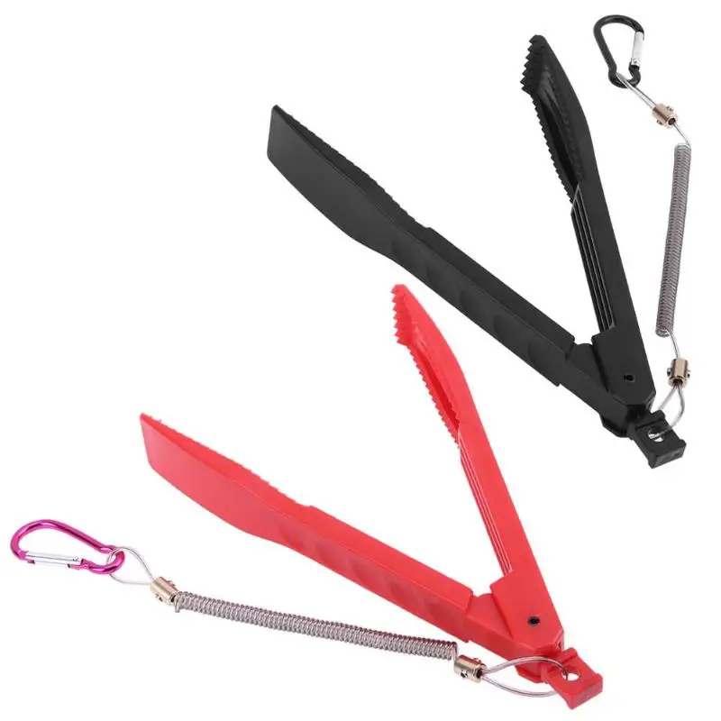

Plastic Fishing Pliers Gripper Fish Clamp with Lock Switch+ Spring Lanyard