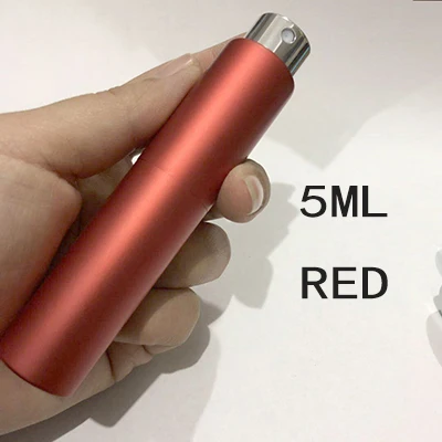 Портативный мини многоразовый флакон духов с ароматным насосом 5 мл/20 мл пустые косметические контейнеры распылитель бутылка для путешествий - Цвет: 5ML RED
