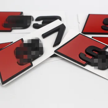 

1PCS trunk car sticker is suitable for Audi A4L A7 A6 A3 pattern RS3 S4 S5 S6 S7 car logo modified car accessories car sticker