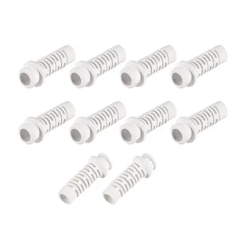 

uxcell 25Pcs Strain Relief Boots 34mm PVC Cord Protector Cover for 2 AWG Cables White Protect Power Cords from Breaking