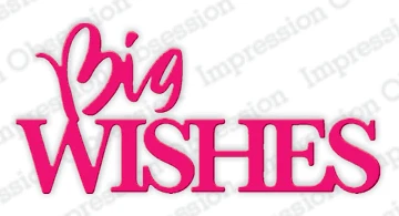 Big Wishes Metal Cutting Dies Cut Die Mold Card Scrapbook Paper Craft Knife Mold Blade Punch Stencil