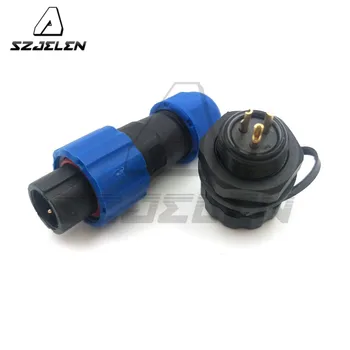 

SD13TP-ZM , 3 pin Waterproof Connector,IP68,LED Cable Connector, 3 pin Male plug and Female socket electrical connectors