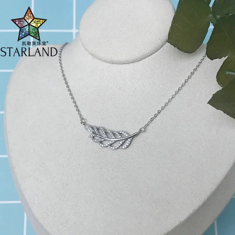 

Starland 2020 New Spring Fashion Leaf Necklace for Women 925 Sterling Silver Jewelry Making for Women Valentine's Day Gifts