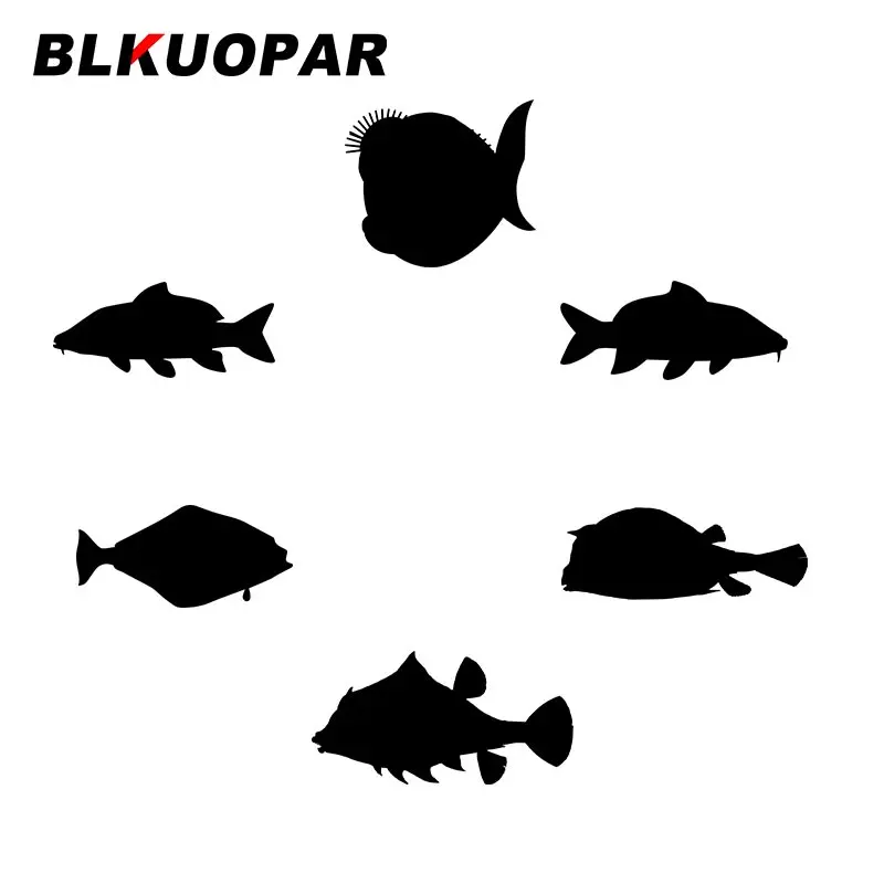 Автомобильные наклейки BLKUOPAR для Alibut в форме рыбы креативные кондиционер воздуха