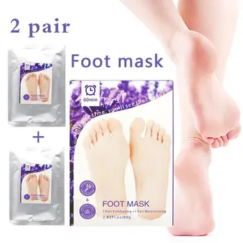 

2 Pairs Exfoliating Foot Mask Moisturizing Hydrating Whitening Feet Skincare To Remove Dead Skin Foot Peeling Mask