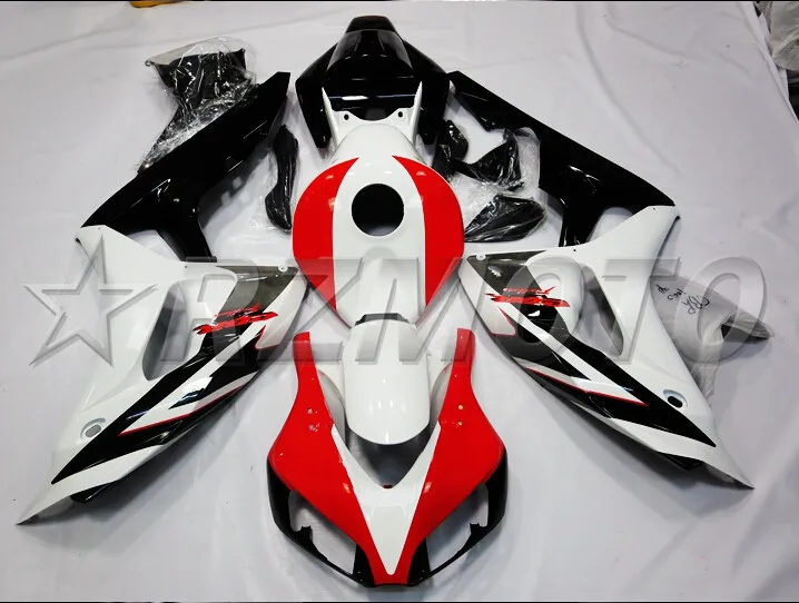 Топ литья под давлением ABS полный обтекатель комплект Подходит для Honda CBR1000RR 06 07 2006 2007 1000RR Обтекатели Горячий красный черный белый