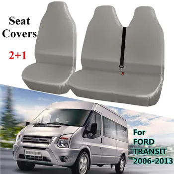 

Hot New 2+1 Gray Universal Waterproof Van Automobiles Seat Covers Protector for FORD TRANSIT 2006-2013