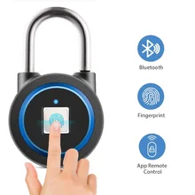 Беспроводная безопасность без ключа USB Перезаряжаемый дверной замок Bluetooth умный отпечаток пальца умный Противоугонный замок быстрая разблокировка