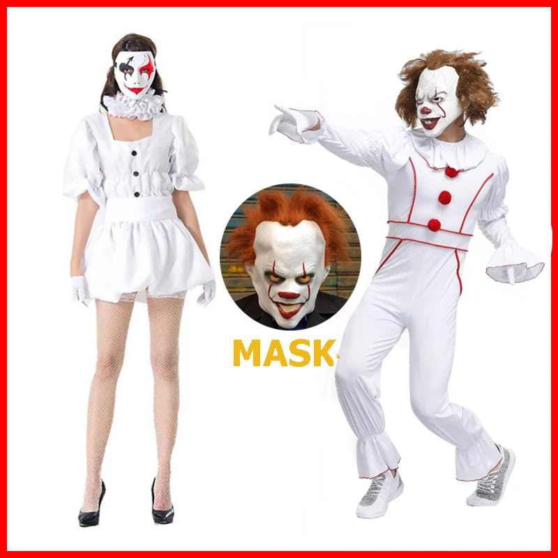 2019 костюмы для косплея стивена кинга It Pennywise клоуна джокера карнавала хэллоуина