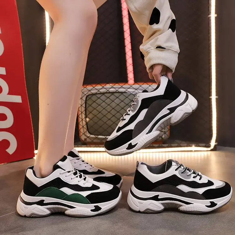 

Network Red Bottom INS Dad Shoes Women's 2020 Spring And Autumn New Style Casual Single Shoes Super Fire Platform Thick Bottomed