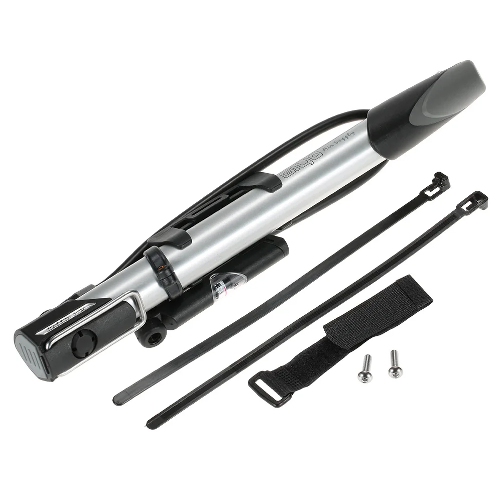 

Mini Road Mountian Bicycle Pump with Switchable Nozzle High Pressure Cycling Shock Air Pump Inflator Bike Accessories