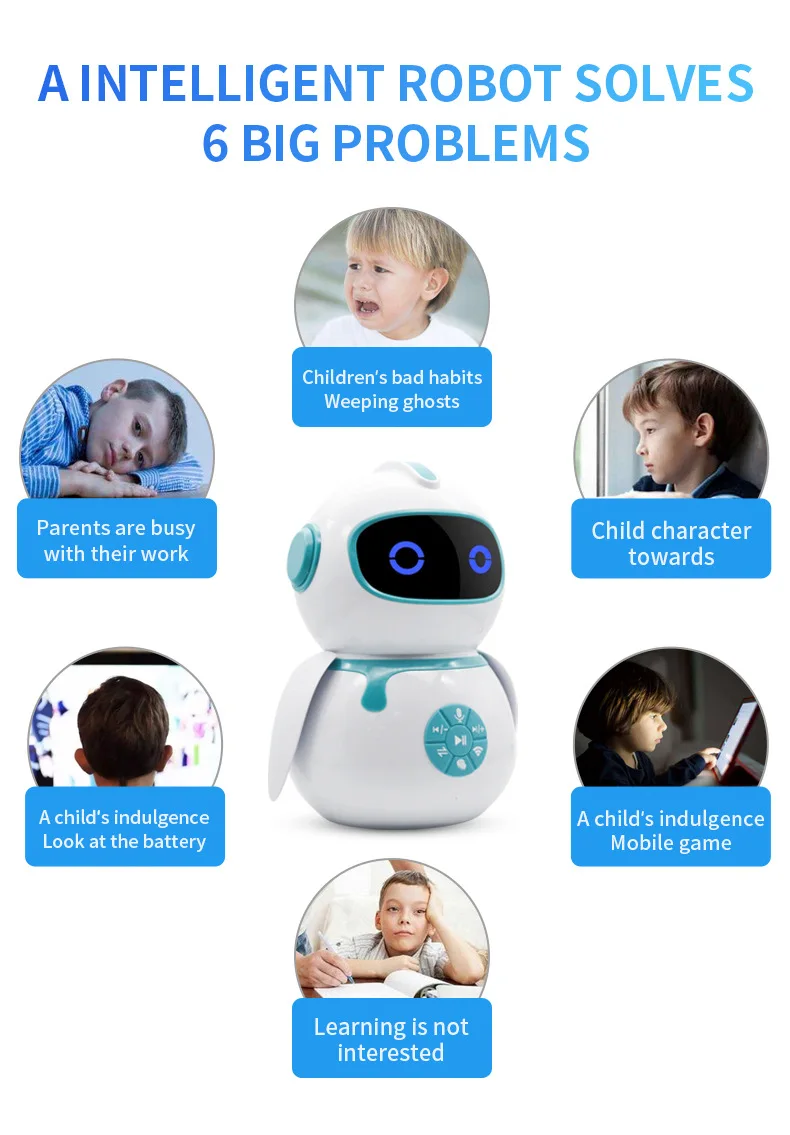 Intelligent children's robot high-tech voice intercom artificial intelligence robot (2)