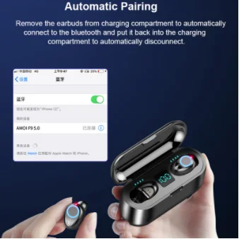 Новинка, Bluetooth V5.0, наушники, беспроводные наушники, спортивные, беспроводные наушники, мини наушники, гарнитура, 2000 мАч, голос