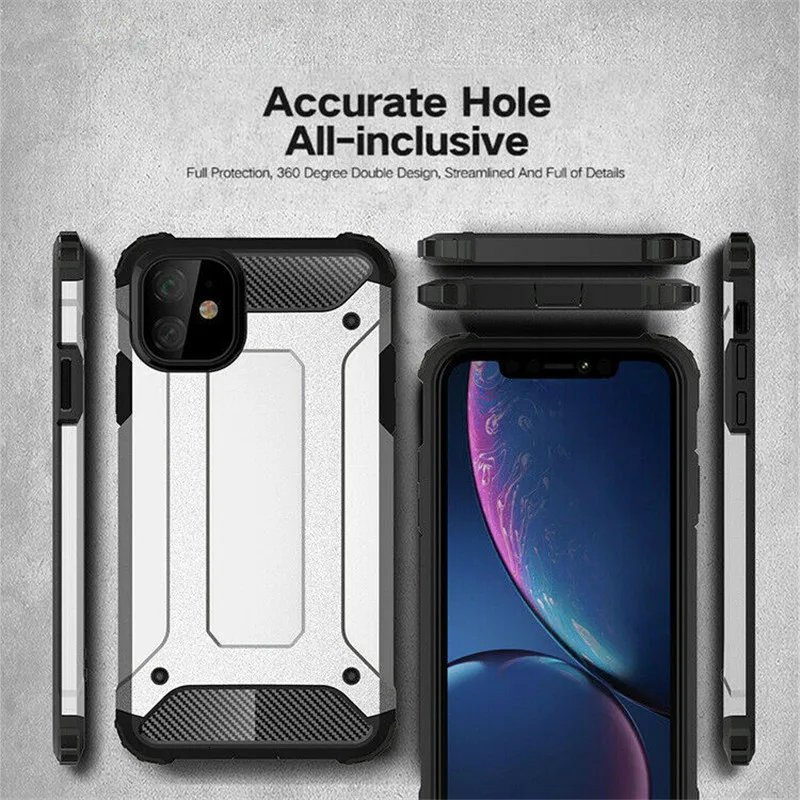 Чехол Scorpio Armor для Apple iPhone 11 Pro Max X XS XR 8 7 Plus 6 6S 5 5S SE военный класс прочный защитный чехол для телефона 100 шт