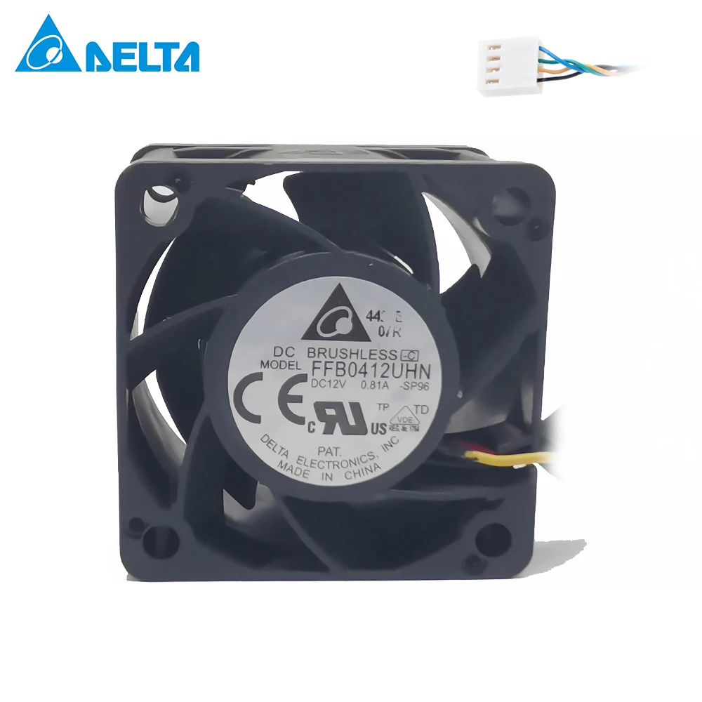 Дельта 12V 1.01A 4028 40 мм 4 см 40*40*28 мм 1U 2U сервер вентилятор большой мощности охлаждения вентилятор FFB0412UHN-BC2E с 4pin