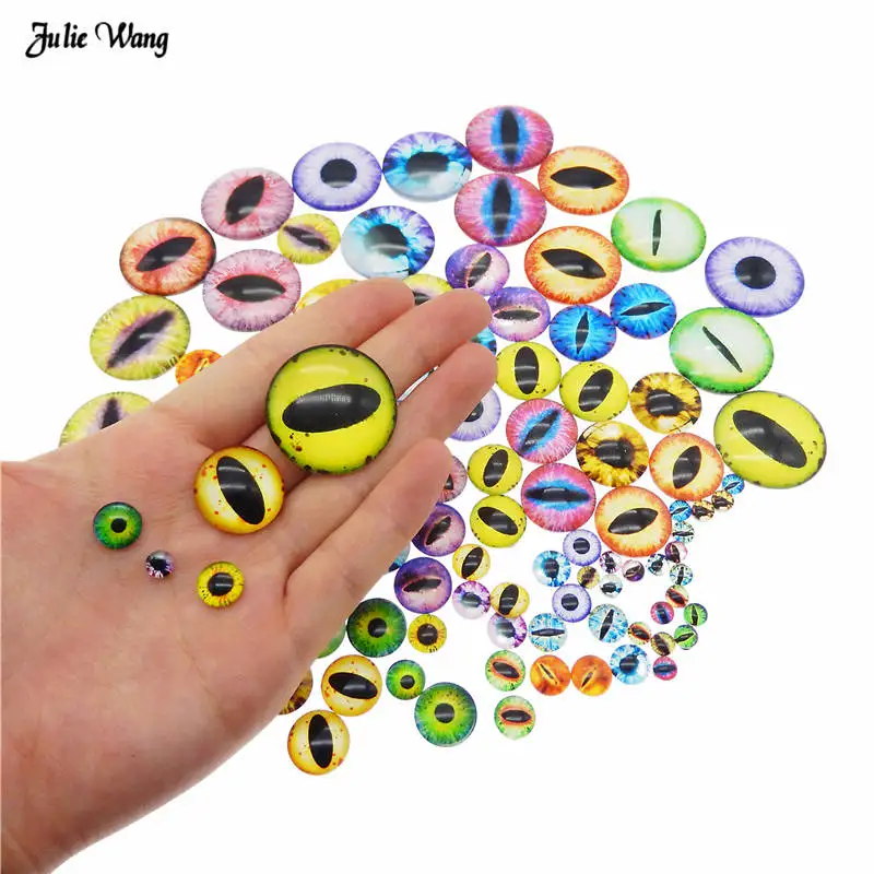 40 pezzi 25 mm/1 pollice lunetta rotonda ciondolo vassoi con 20 cabochon in vetro per il fai da te di gioielli fotografici (4 colori