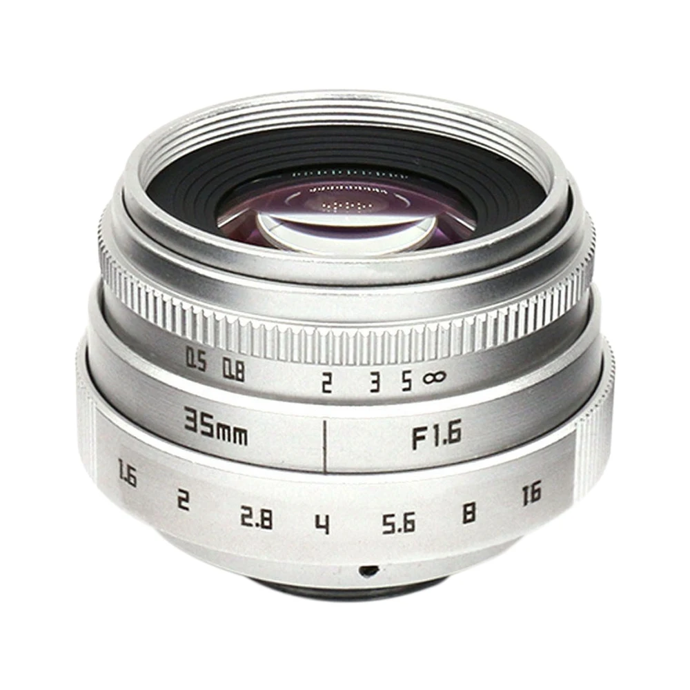 

35mm F1.6 C Mount Camera Lens with Adapter Ring for Canon EOSM / M2 / M3