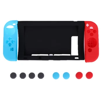 

11 in 1 Soft Silicone protective case shell For nintend switch Console Offer Full Protection All Around The Device