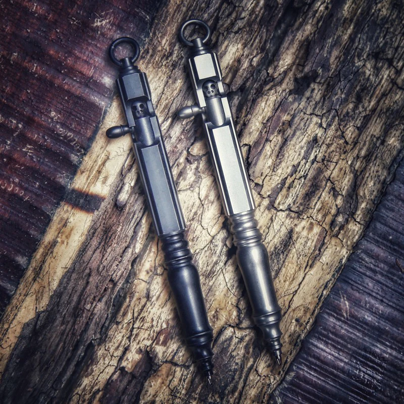 EDC из титанового сплава, тактическая ручка для самозащиты и выживания с многофункциональными инструментами для повседневного использования