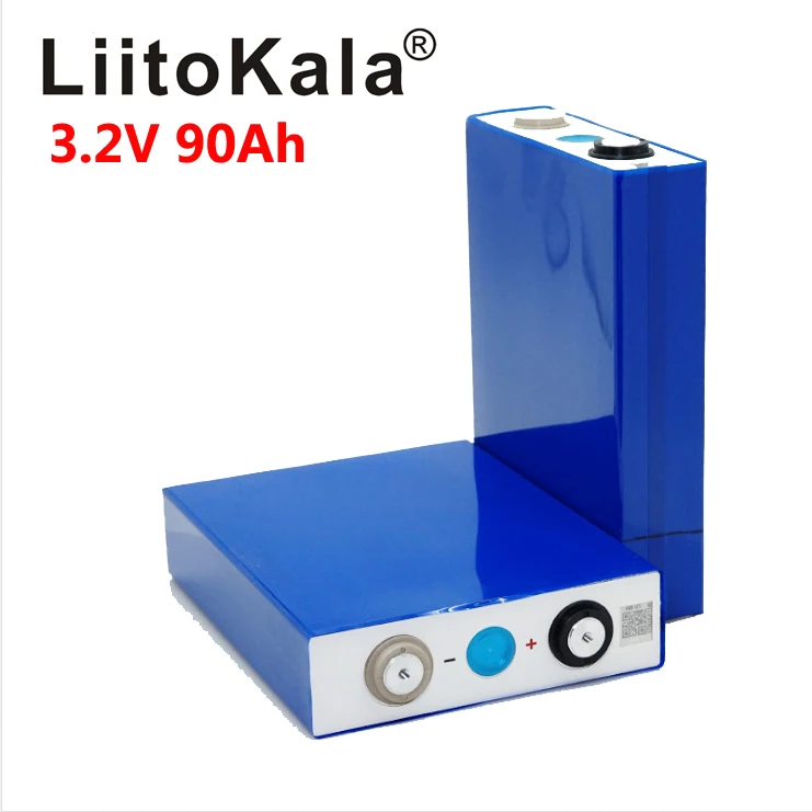 LiitoKala аккумуляторные батареи LiFePO4 2 шт. 3 в 90 Ач литий железо фосфха большая емкость