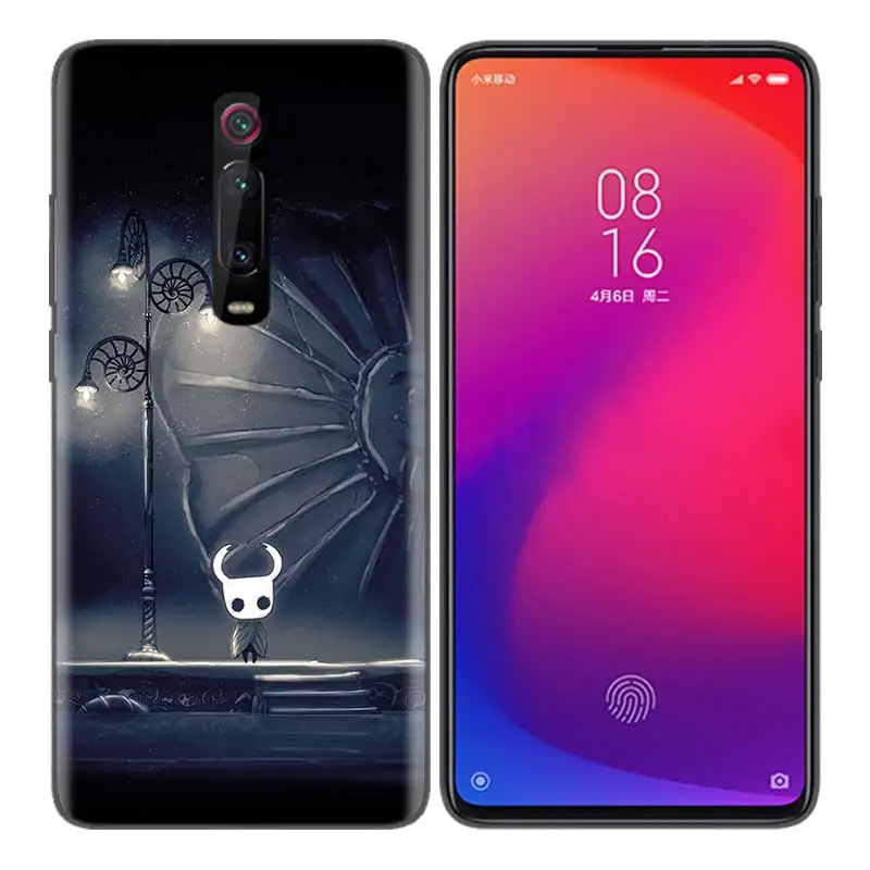 Черная мягкая силиконовая сумка чехол для Xiaomi mi 9T CC9 Red mi 4 4X5 6 6A 7 7A Note Plus K20 Pro F1 Tampa Fall Cas Hollow Knight
