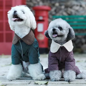 

Warm Small Dog Clothes Winter Pet Dogs Coat Jacket Puppy Cat Outdoor Windproof Clothing Jumpsuit For Yorkshire Teddy Outfit