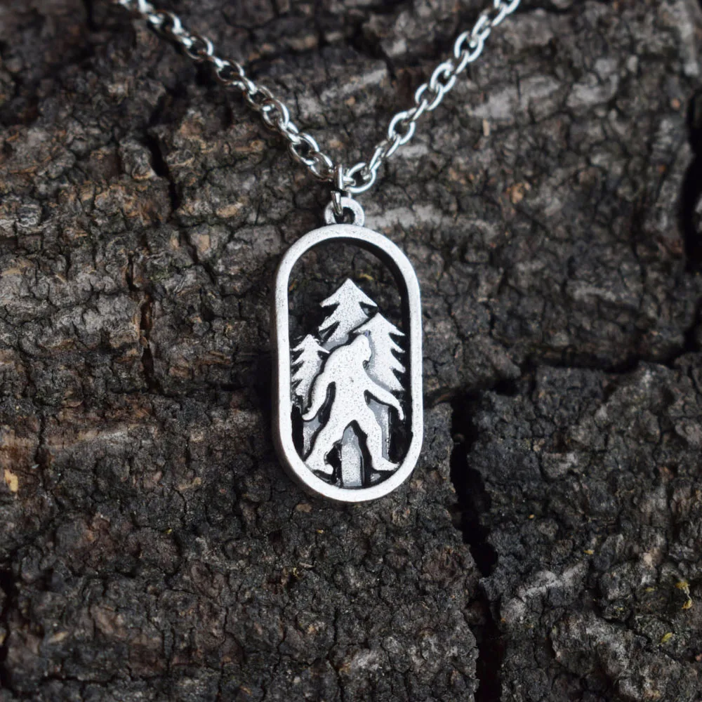 

20pcs Sasquatch Bigfoot Necklace in the mountain