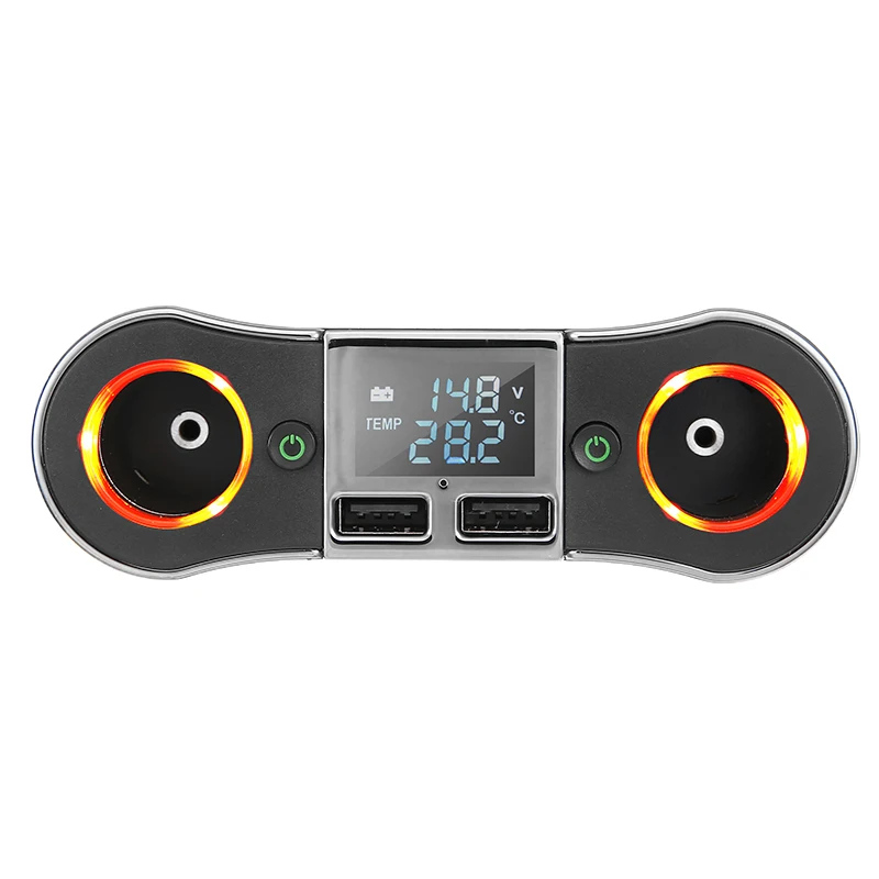 12 V-24 V Dual USB Автомобильное зарядное устройство Зарядное устройство розетка для автомобильного прикуривателя Разветвитель Мощность адаптер 2.1A 80 Вт для телефона MP3 DVR аксессуары