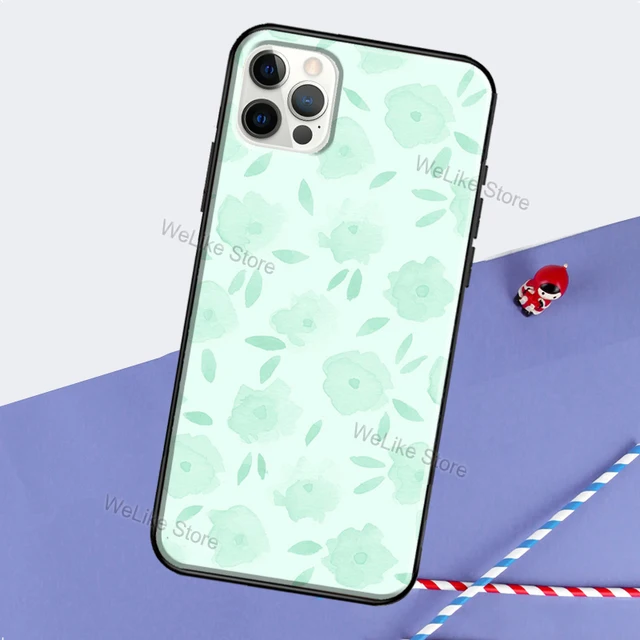 Fresh Mint Green Aesthetics Phone Case For Iphone 11 13 Pro Max 12 Mini 6s 7 8 Plus X Xs Max Se Xr Cover Coque Phone Case Covers Aliexpress