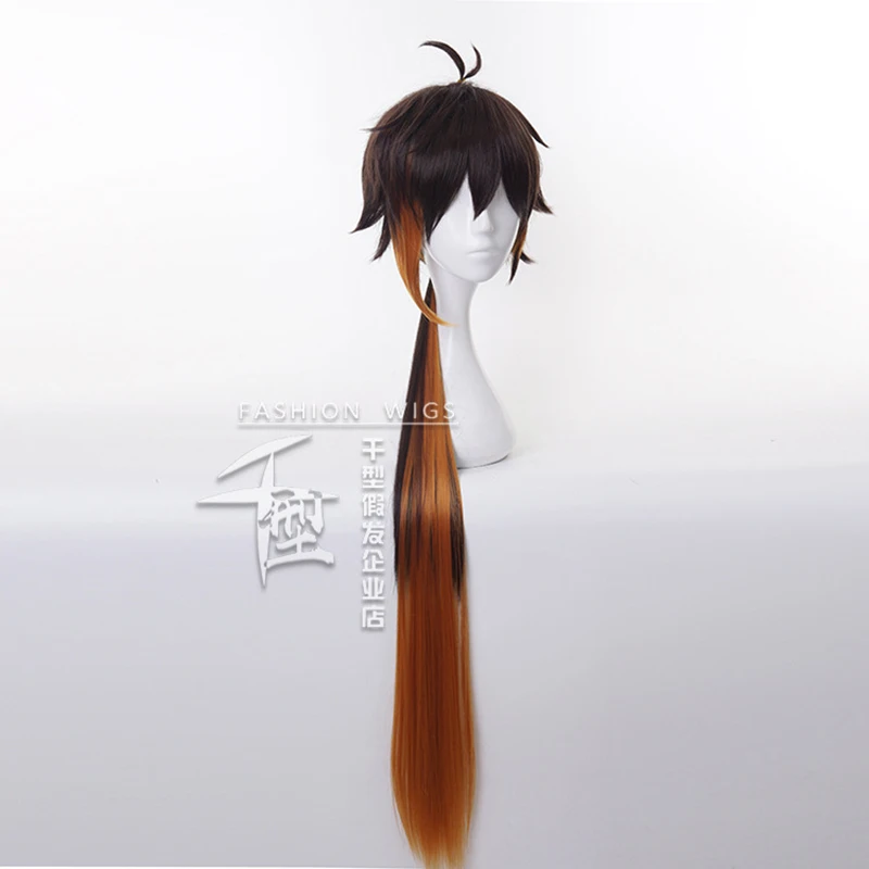 naruto outfits Anime Zhong Li Wig Genshin Impact Cosplay Costume Heat Resistant Synthetic Hair + Wig Cap spider woman costume