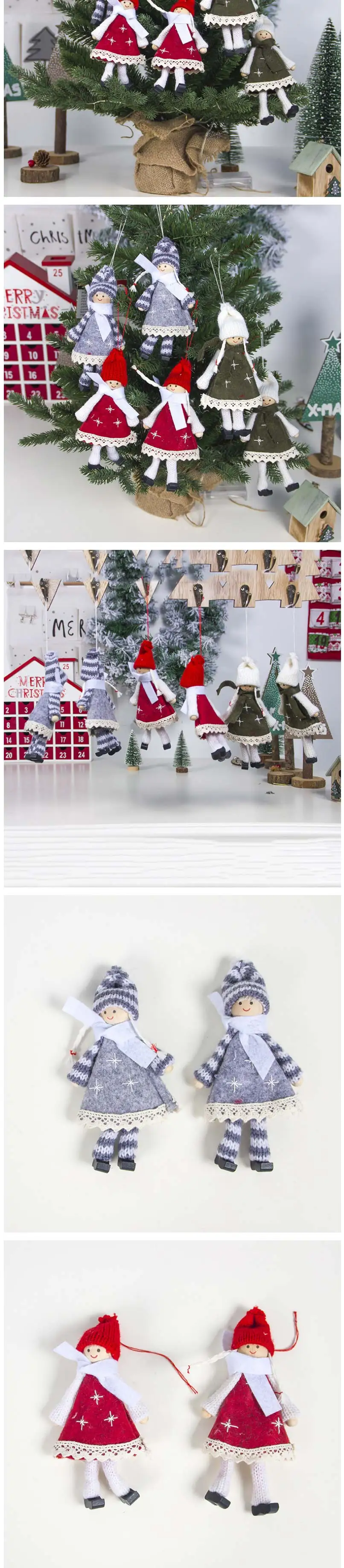Новый Девочка Мальчик Ангел Рождественская елка украшение кулон милый Рождественский орнамент на Рождество украшение для домашний декор