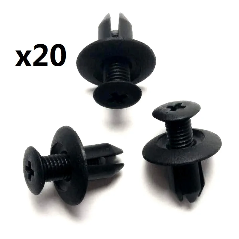 

Зажимы отделки дверной панели для KIA HYUNDAI MAZDA FORD x20 BLACK