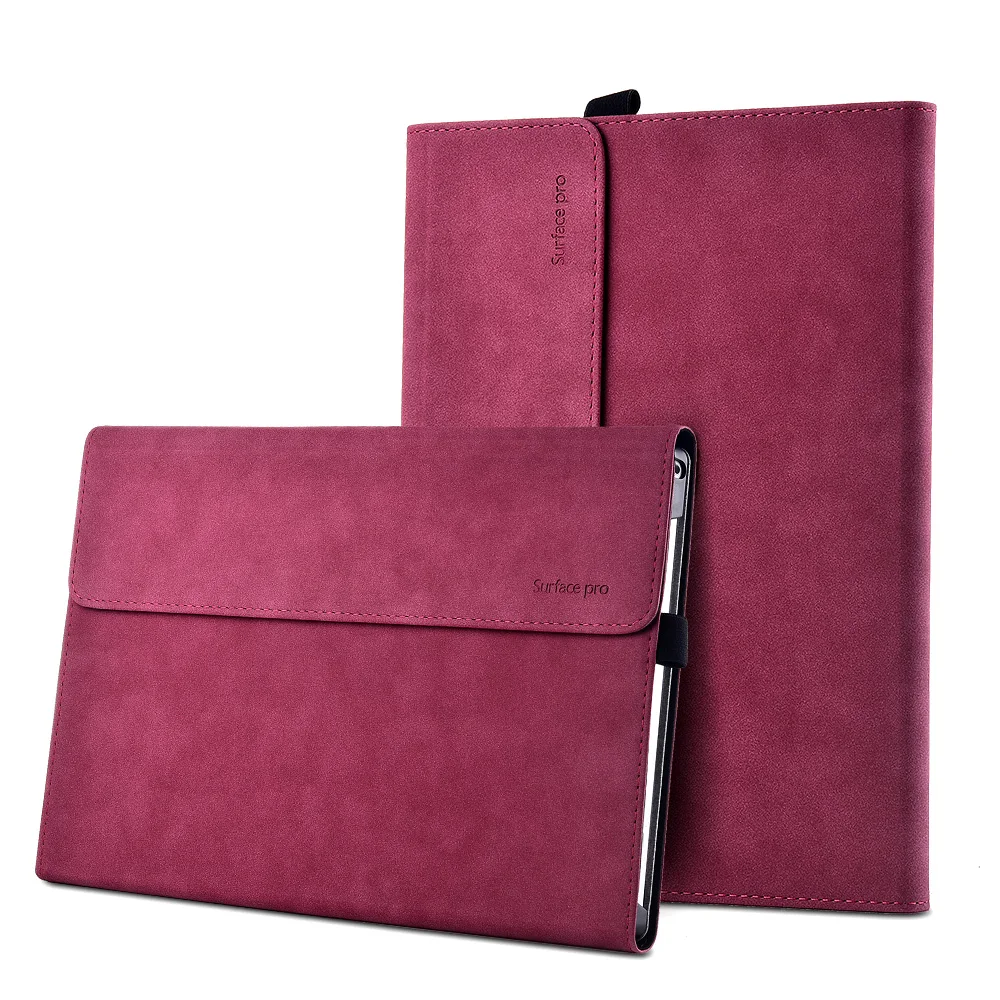 rose pink Новинка, чехол для ноутбука, планшета, для microsoft Surface Pro 6, подставка, держатель для Surface Pro 6 5 4, чехол для женщин и мужчин, одноцветная сумка для ноутбука - Цвет: rose pink