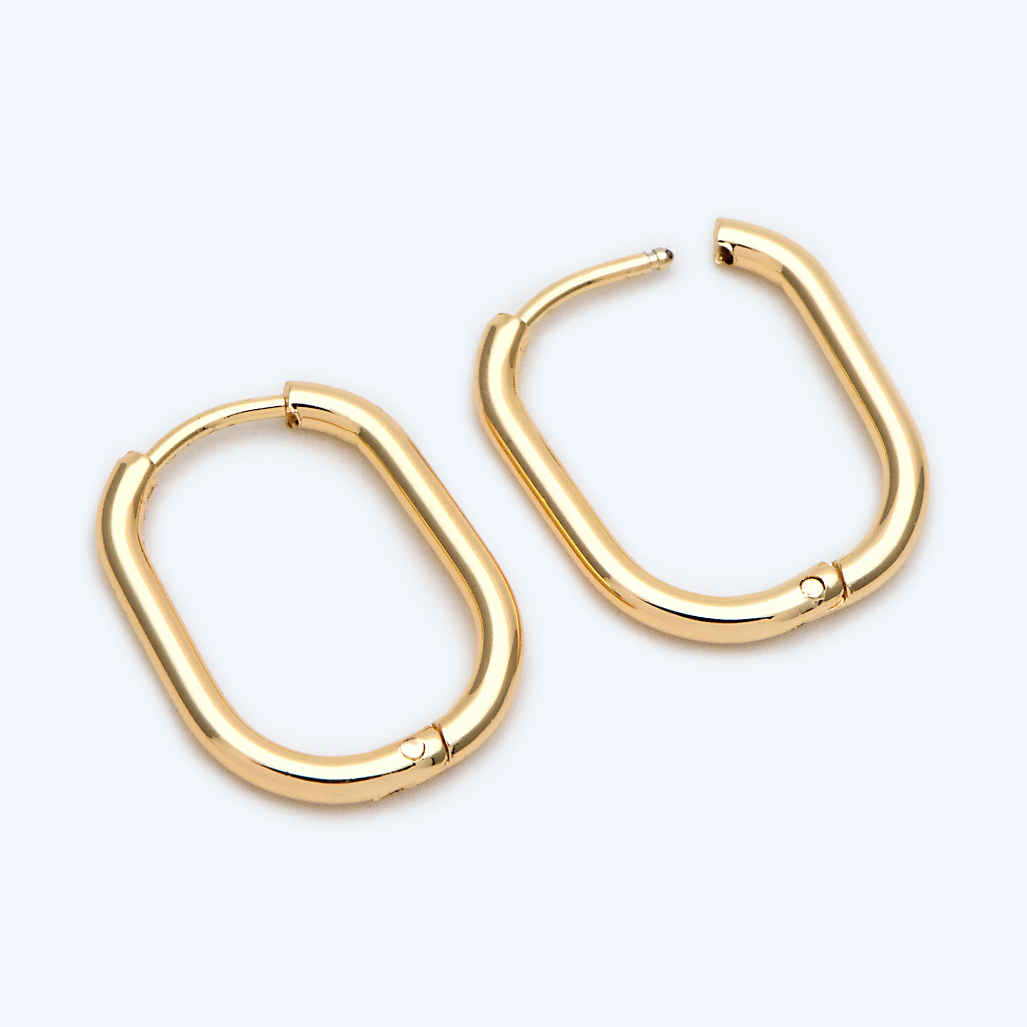 

Овальные серьги Huggie 4 шт., овальные серьги-кольца 20x15 мм, покрытые 18-каратным золотом нержавеющая сталь, технические характеристики (искусственная кожа)