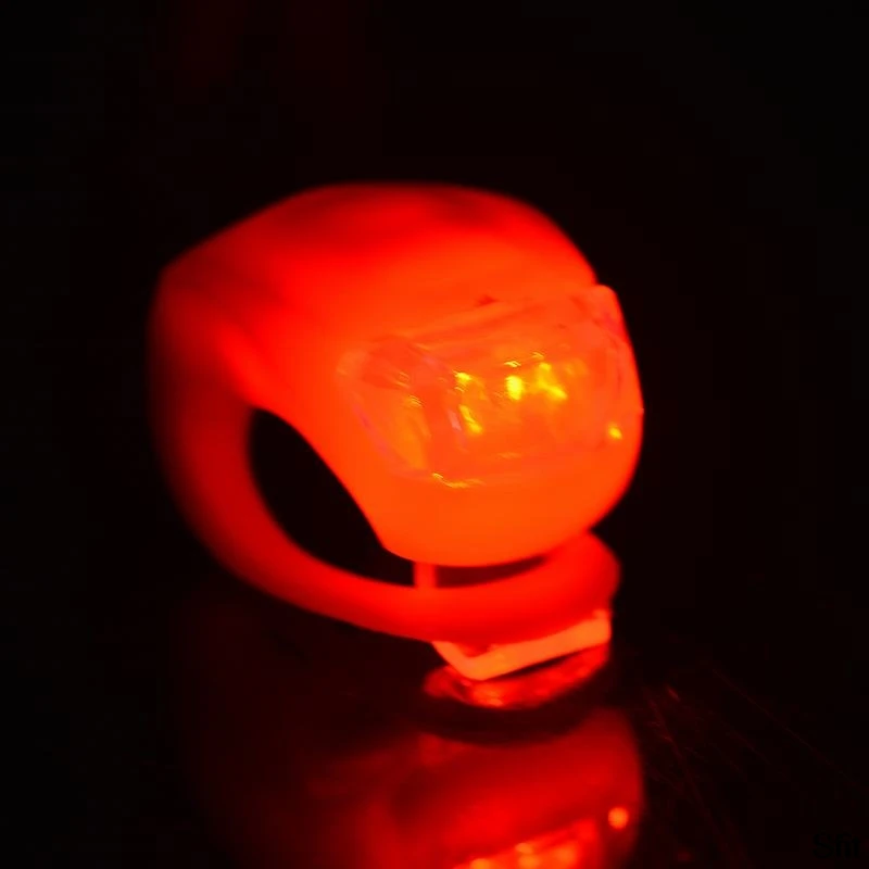 Big Sale Mini LED Bike Light Silicone Bicycle Lamp Head Front Rear Wheel Flash Light Waterproof Cycling Warning Taillight Lamps